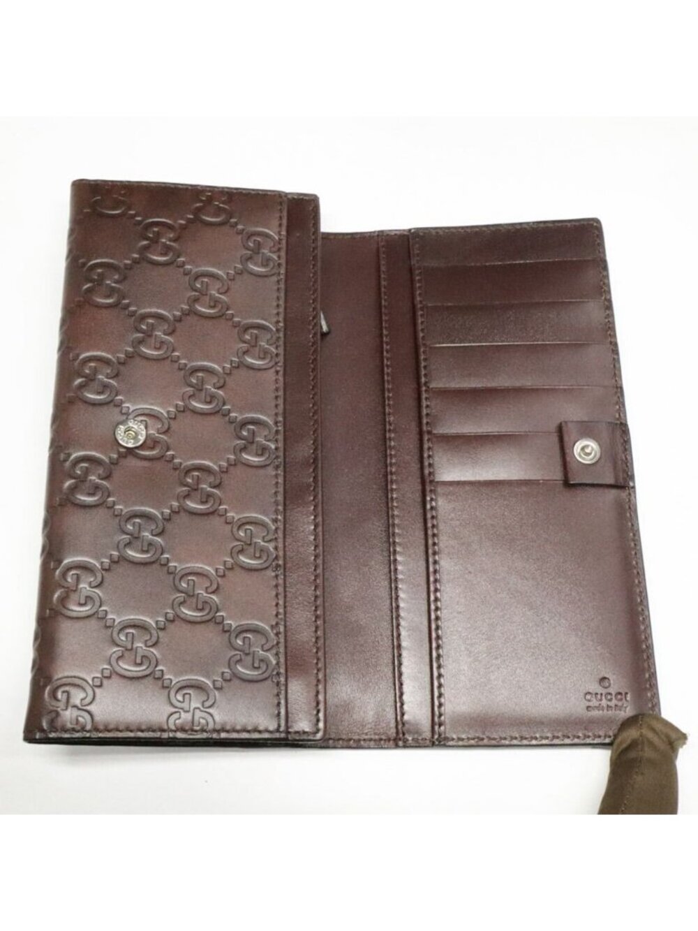 Gucci Guccissima Wallet Brown Leather - Picture 4 of 10